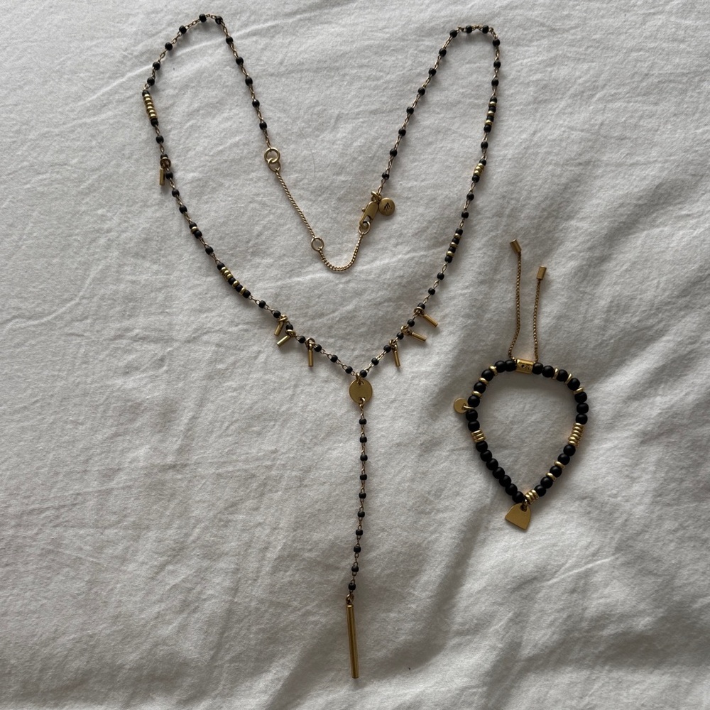 NWOT MADEWELL NECKLACE AND BRACELET SET